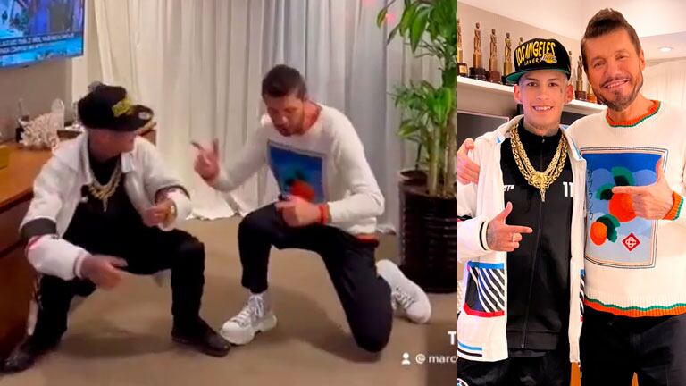 L-Gante le enseñó a Marcelo Tinelli cómo menear hasta abajo con su peculiar estilo 420
