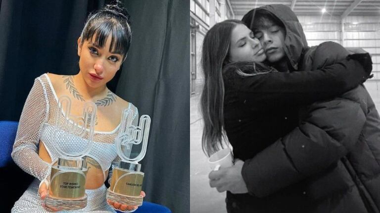 María Becerra dio que hablar tras lanzar un picante comentario para Rusherking y China Suárez en plena entrega de premios