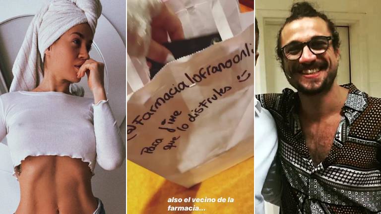 La reacción de Jimena Baron cuando un vecino de Daniel Osvaldo le regaló una caja de preservativos