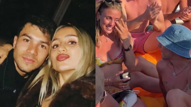 Video: así fue la espectacular propuesta de casamiento de Lucas Blondel a Morena Beltrán en un yate