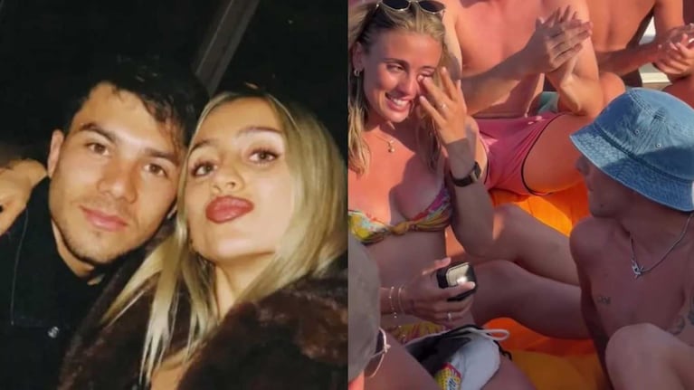 Video: así fue la espectacular propuesta de casamiento de Lucas Blondel a Morena Beltrán en un yate