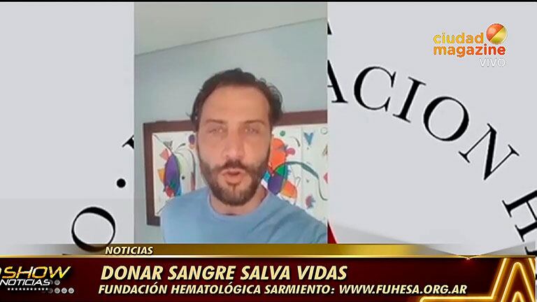 Los famosos se sumaron a la campaña por la donación de sangre