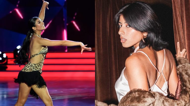Anabel Sánchez compartió el proceso de creación del vestido que lució en el Bailando: escote y tajos laterales