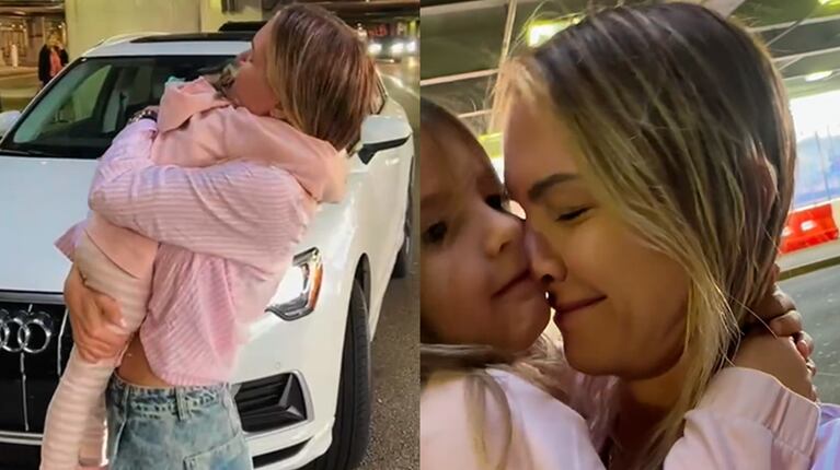 Así fue el emotivo reencuentro de Sofía Zámolo con su hija tras 15 días separadas: el tierno video