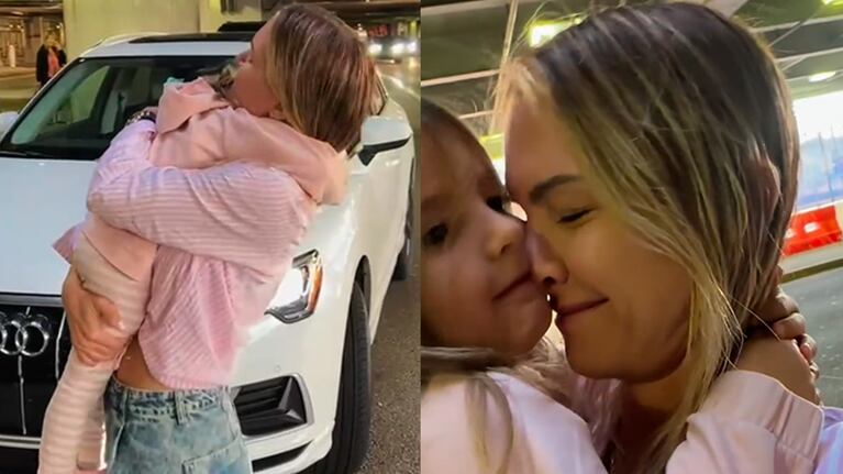 Así fue el emotivo reencuentro de Sofía Zámolo con su hija tras 15 días separadas: el tierno video