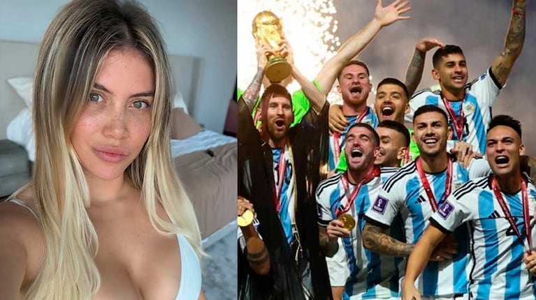 Wanda Nara le habría escrito a un campeón del mundo tras verlo desnudo en su country
