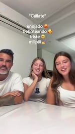El divertido video de Fabián Cubero con sus hijas: “¡Callate!”