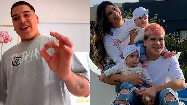 Thiago Medina mostró su estrategia para que sus gemelas no se manchen cuando comen y recibió fuertes críticas