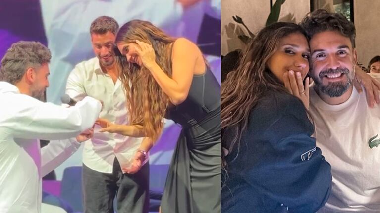 Momi Giardina se casa: en video, la espectacular propuesta que le hizo su novio en pleno show