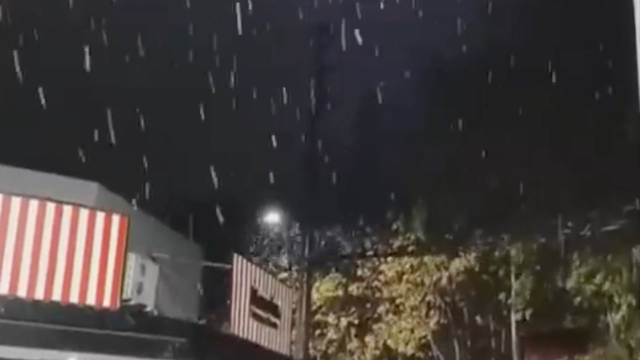 Nevó en zonas de Buenos Aires
