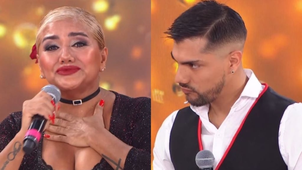 Gladys La Bomba Tucumana, conmovida en la pista de Cantando 2020 por cantar un tango con su hijo