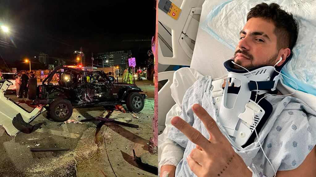Fer Vázquez mostró cómo quedó su camioneta tras el gravísimo accidente