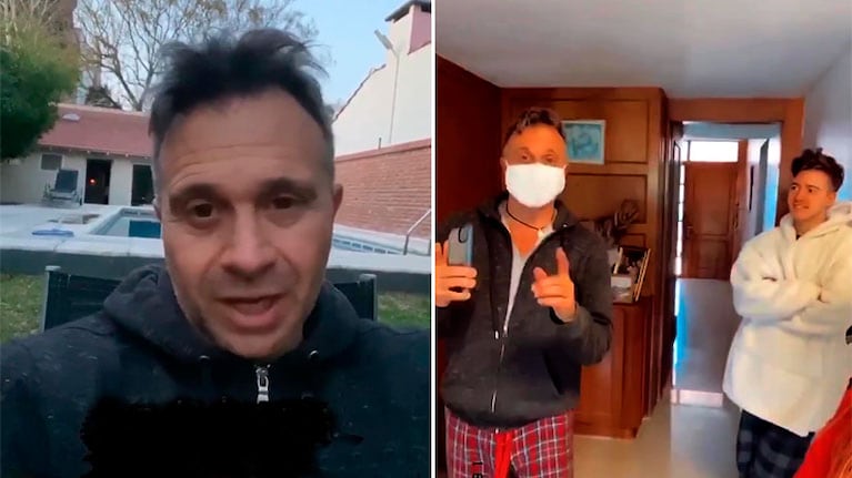 Sergio Lapegüe reveló que su test de coronavirus dio negativo: "Voy a tener que estar en aislamiento durante 14 días"
