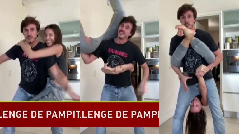 Pampita compartió el accidentado desafío viral que no se atrevió a subir a sus redes: "¡Qué bueno que no tiene sonido!"