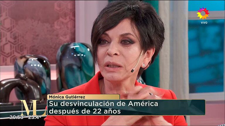 Mónica Gutiérrez explicó por qué no se pudo despedir al aire: "Los abogados armaron un embrollo"