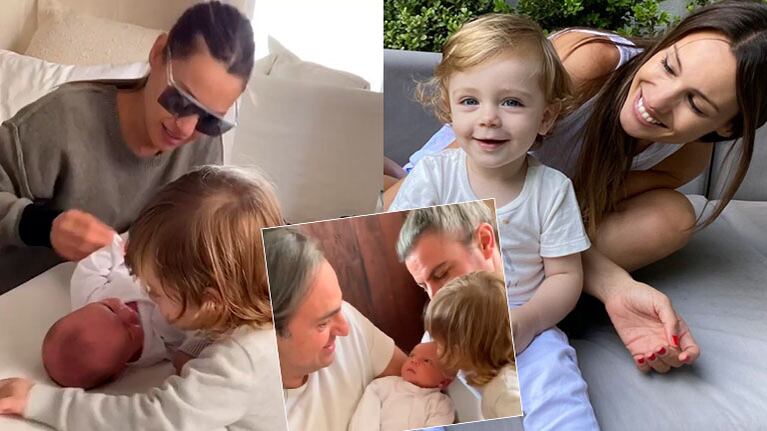 El conmovedor video del encuentro de la pequeña Ana con el ahijado de Pampita: "Llegó el día en el que se conocieron"