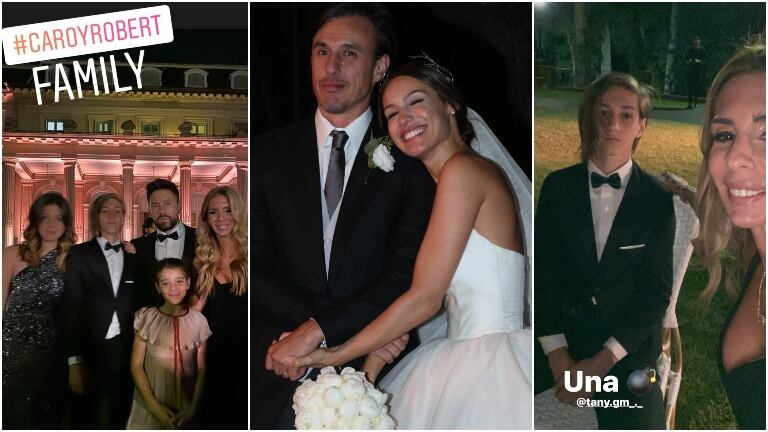 Los posteos de Milagros Brito, ex de Roberto García Moritán, en la boda con Pampita