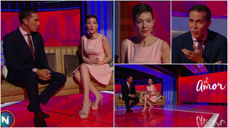 Cristina Pérez y Rodolfo Barili hablaron de los rumores de romance en Telefe Noticias