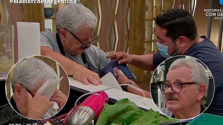 Tití Fernández se descompensó en MasterChef Celebrity 3 y debió ser atendido por un enfermero