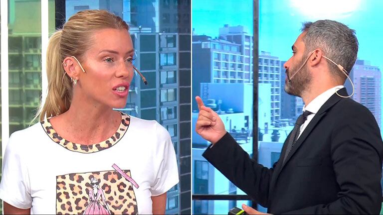 El Pollo Álvarez mandó al frente a Nicole Neumann por hacer un gesto obsceno fuera de cámara: la reacción de la modelo