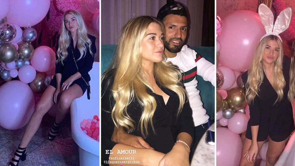 El festejo de cumpleaños de la novia del Kun Agüero, Sofía Calzetti