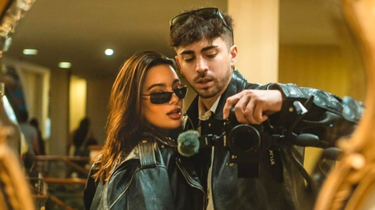 Flor Jazmín Peña y Agustín Franzoni, a puro beso y mimos tras reencontrarse