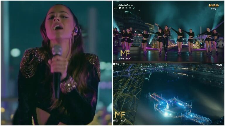 Tini Stoessel hizo la apertura de los Martín Fierro 2019