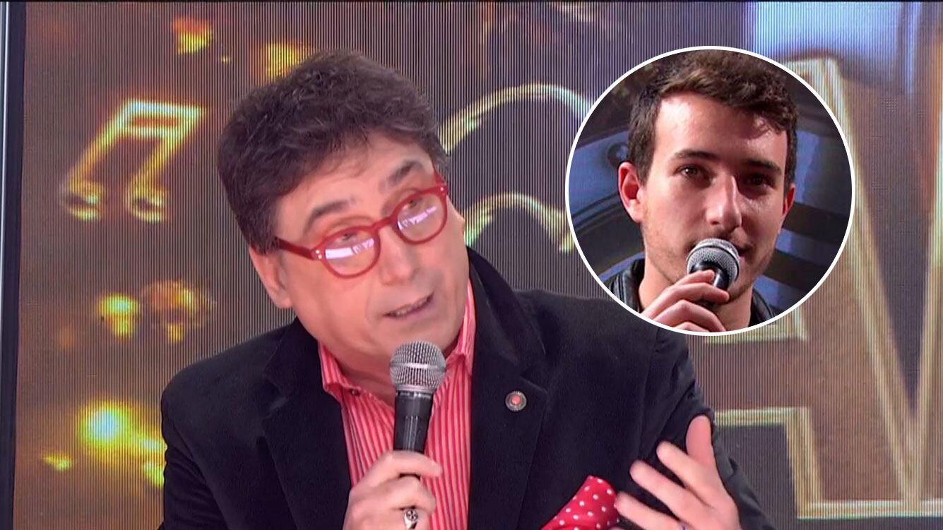 Oscar Mediavilla le frenó el carro al locutor del Cantando: "Tratá de no interrumpirme más por hoy"