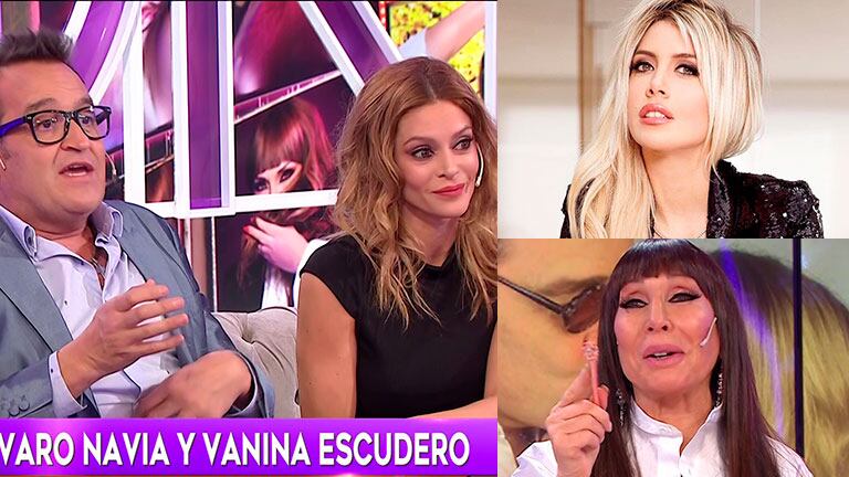 A Álvaro Navia le recordaron su viejo romance con Wanda Nara frente a Vanina Escudero