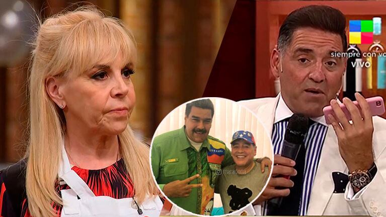 Claudia Villafañe y un picante reproche en vivo a Iúdica por hablar de la millonaria herencia de Diego Maradona, trabada en Venezuela