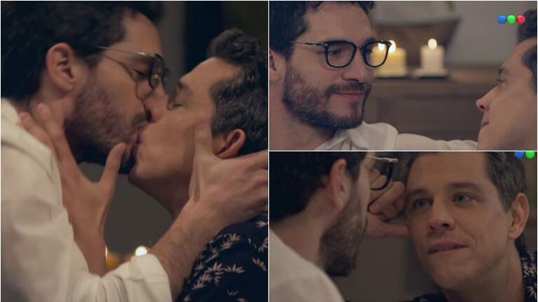 El beso de Michel Noher y Ludovico Di Santo en 100 días para enamorarse