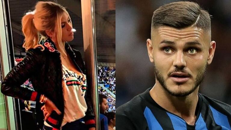 Wanda Nara fue a ver a la cancha a Mauro Icardi, en medio de rumores de crisis
