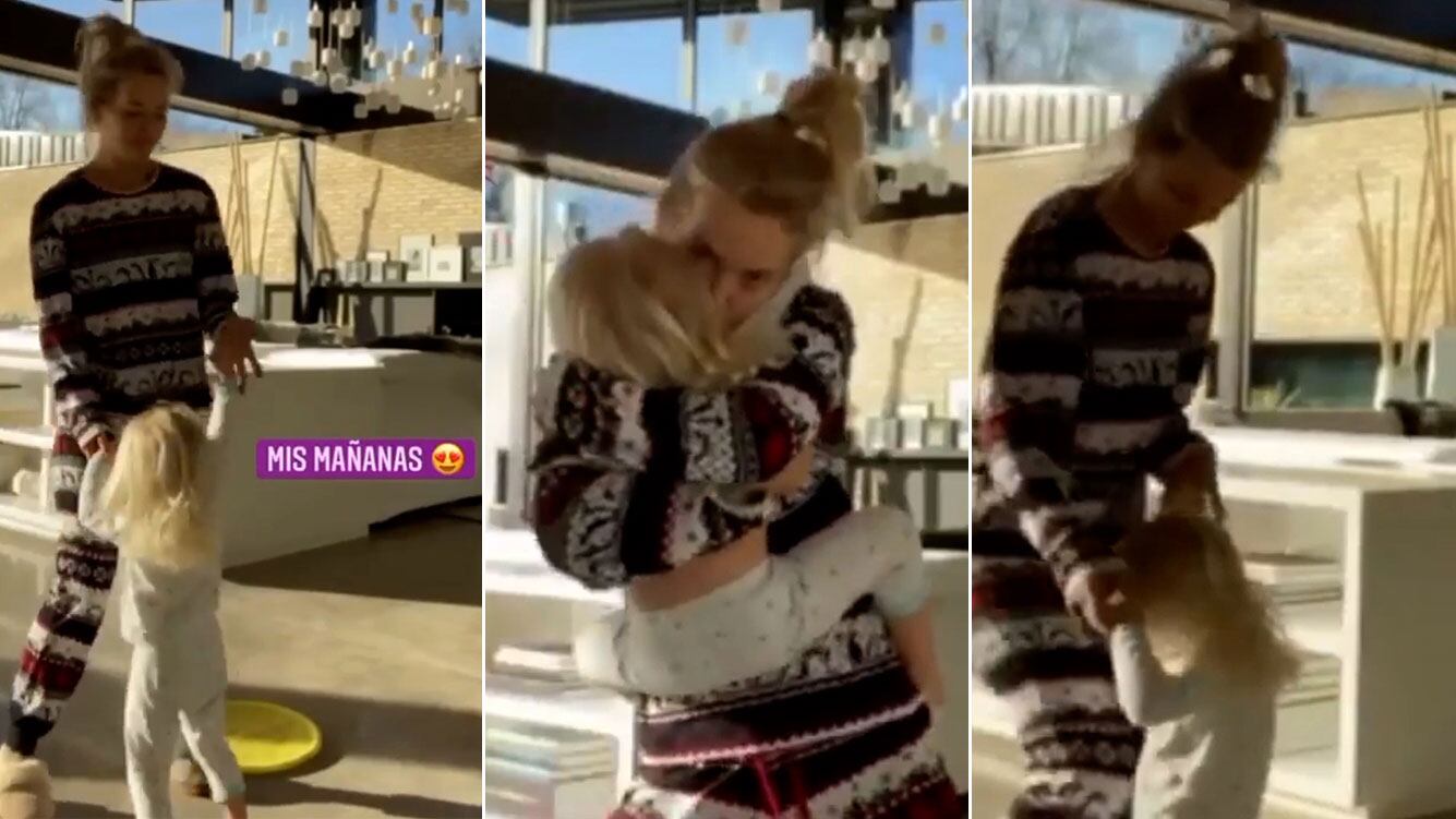 El dulce despertar musical de Luisana Lopilato y su hija Vida