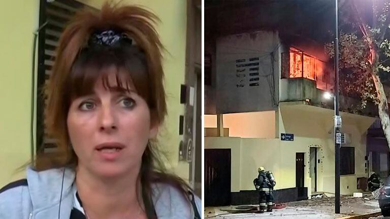 Una mujer y su familia perdieron todo en medio del incendio de su casa en Villa Ortúzar