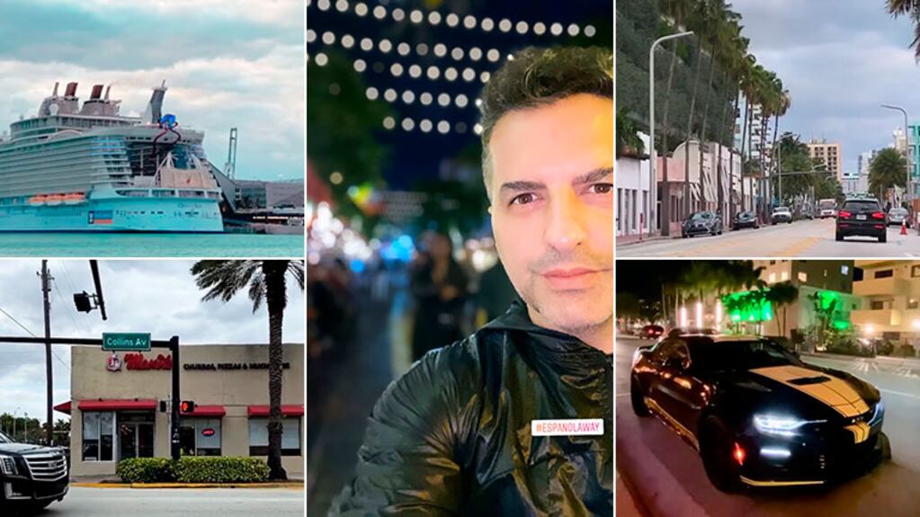 Las postales de las vacaciones de Ángel de Brito en Miami