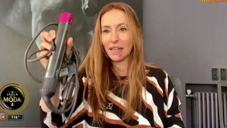 Analía Franchín mostró en La jaula de la moda su accesorio de belleza más preciado