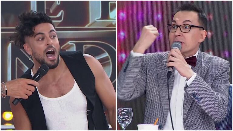 El fuerte cruce de Marcelo Polino y Facundo Mazzei en el Súper Bailando