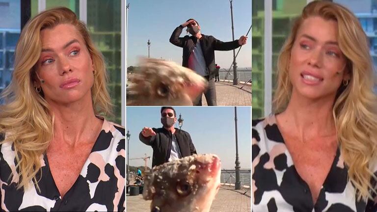 ¡Un disgusto! La reacción 'de asco' de Nicole Neumann cuando le mostraron el cadáver de un pez