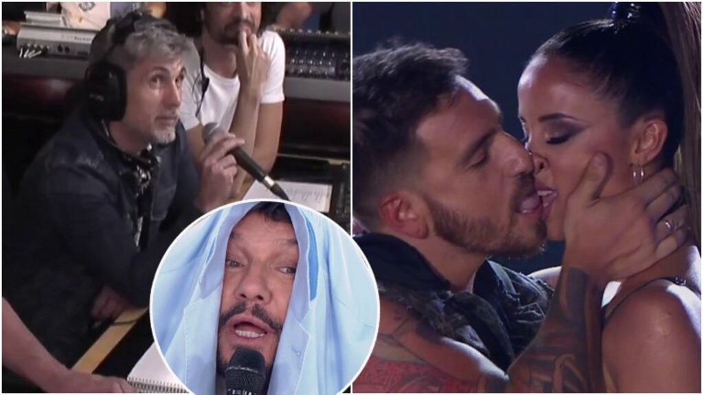 Chato Prada, molesto tras el tremendo besazo de Fede Bal a Lourdes Sánchez en la semifinal del Súper Bailando