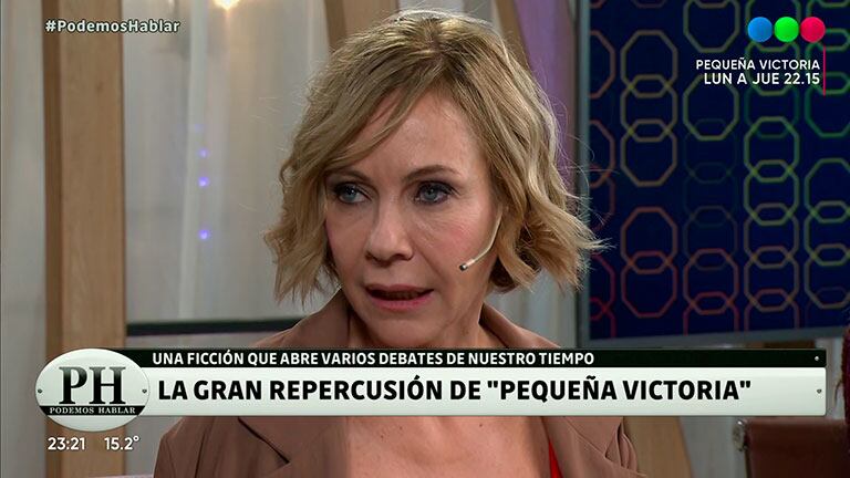 Inés Estévez defendió el tratamiento de la subrogación de vientre en Pequeña Victoria
