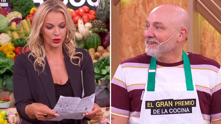Carina Zampini descubrió el machete oculto de Ronnie Arias en El Gran Premio de la Cocina