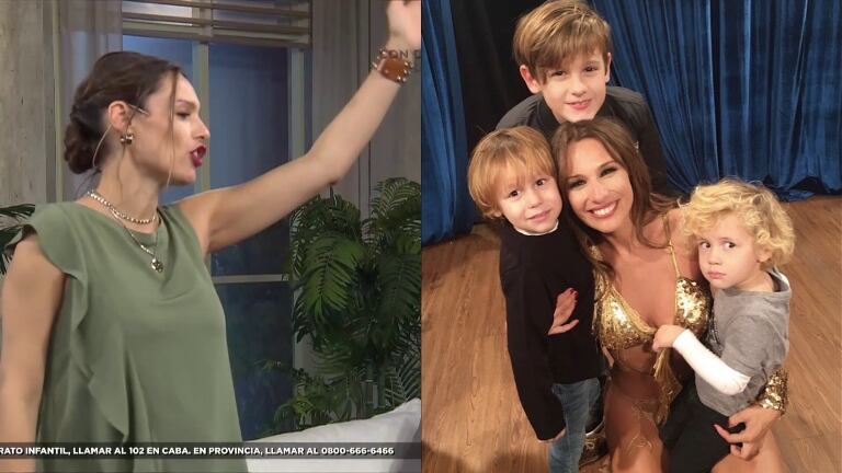 Pampita y una divertida queja que hacen sus hijos cada vez que se me mudan: "Me dicen, 'mamá tirá todas esas cajas que guardás'"