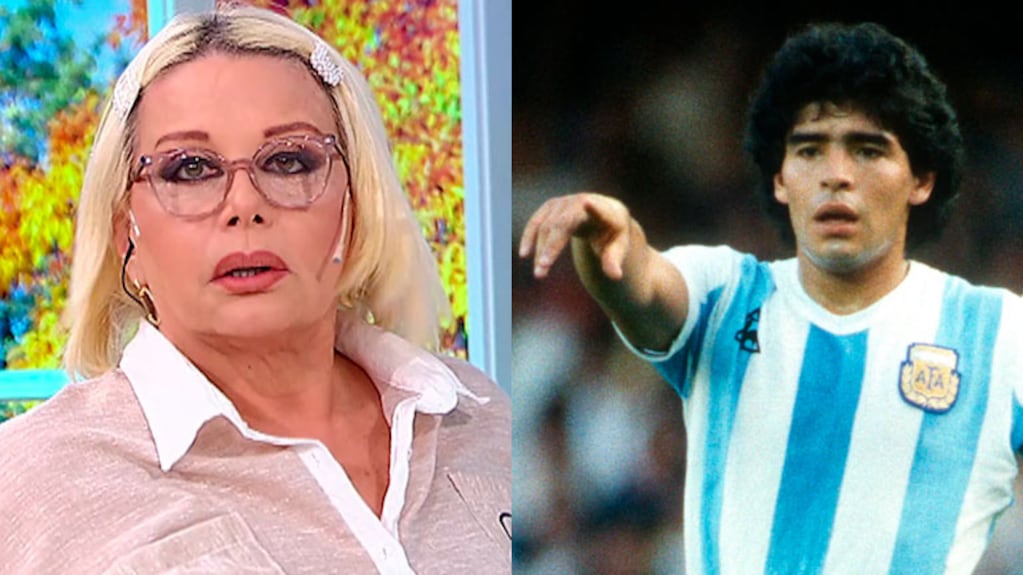 Carmen Barbieri blanqueó su superstición por una bandera de Diego Maradona en Qatar 2022