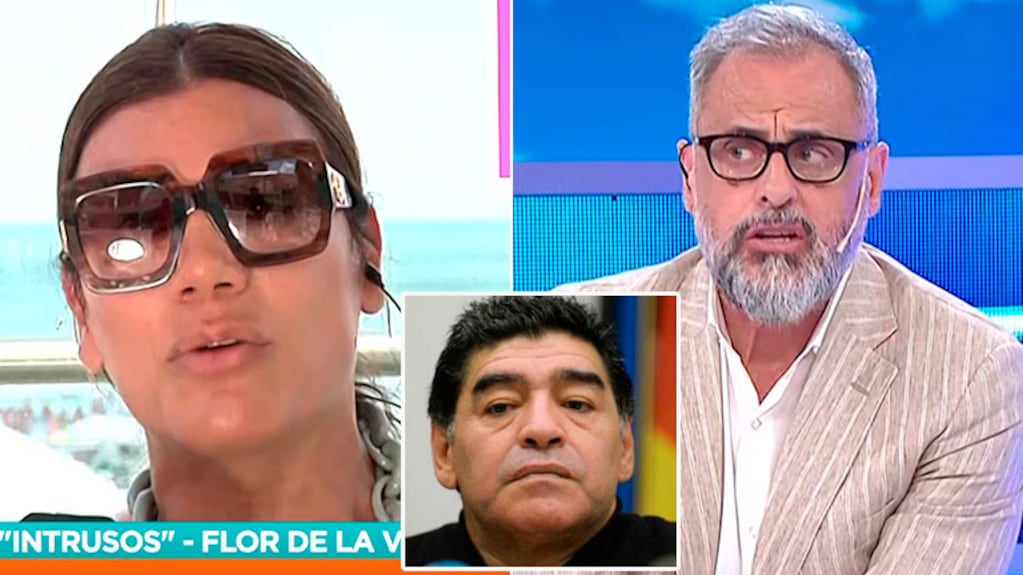 Incómodo pase de factura de Flor de la Ve a Rial en Intrusos por no defenderla en su nota con Diego Maradona