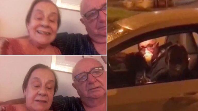 ¡Llanto de felicidad! La emoción de dos abuelos varados en un crucero europeo tras regresar al país