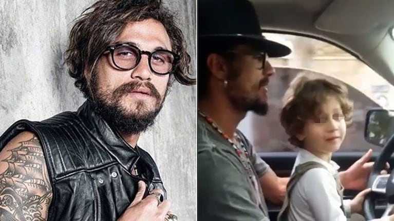 Daniel Osvaldo: el polémico video con su hijo en el auto
