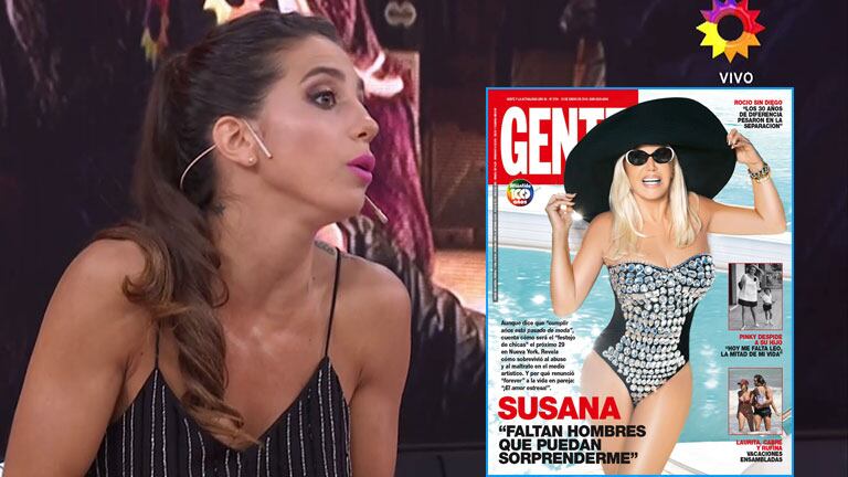 Cinthia Fernández criticó duramente las fotos de Susana Giménez