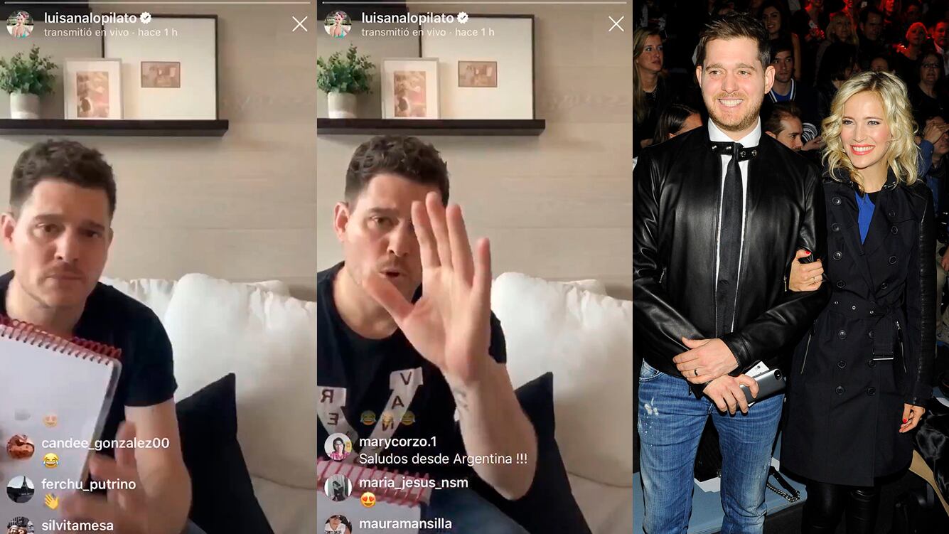 La desopilante presentación de Michael Bublé en un vivo con Luisana: "Hola, soy... Miguel Burbuja"