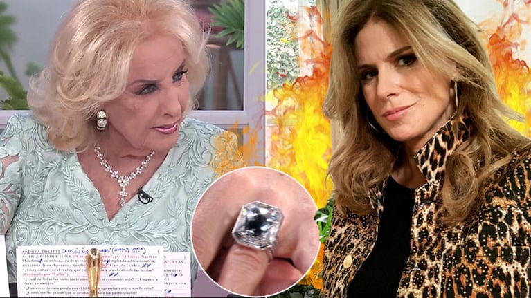 Mirtha Legrand recordó la frase del anillo para Flavia Palmiero: "La que se enoja es porque no es con honra"