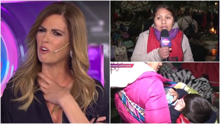 Viviana Canosa se emocionó en su ciclo con la palabra de un mujer en el acampe de la 9 de Julio
